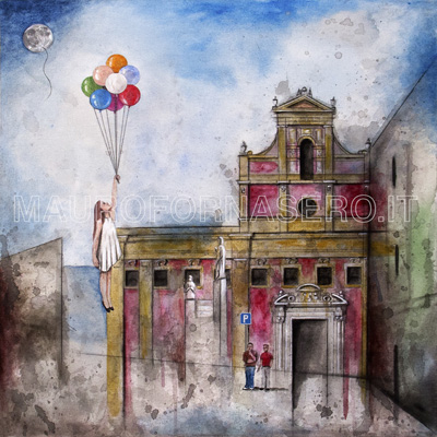 La bambina con i palloncini