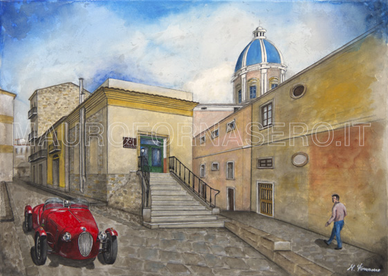 Scorcio con auto storica