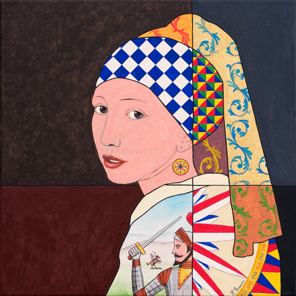 La ragazza con l’orecchino di Sicilia (Omaggio a Vermeer)