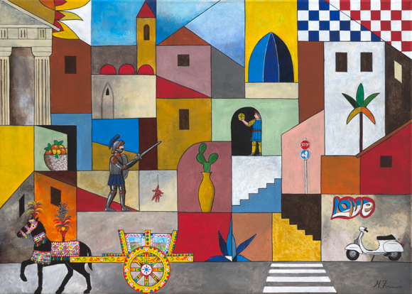 Città siciliana metafisica