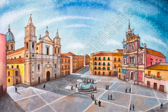 Piazza Garibaldi a Caltanissetta